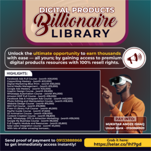 Digital Products Billionaire Library